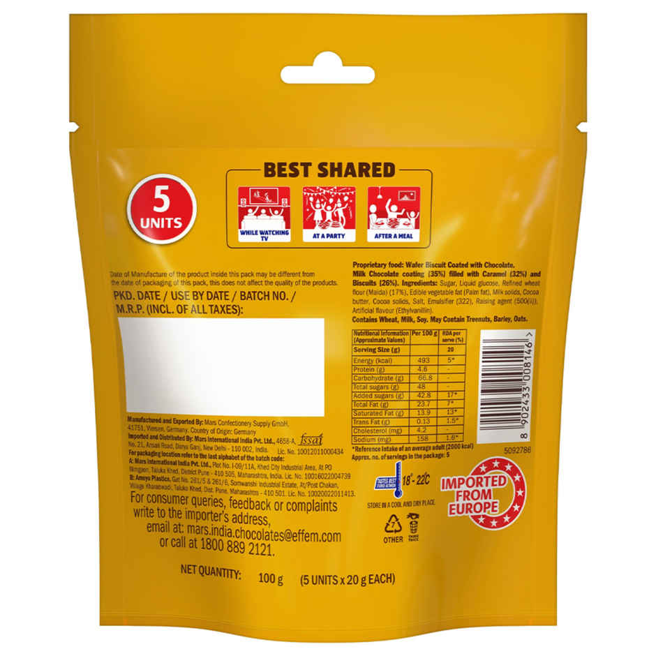 Twix Minis Cookie Caramel Chocolate Pack