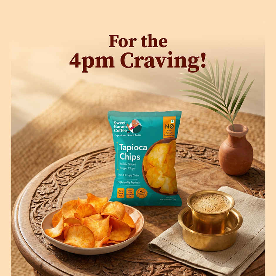 Sweet Karam Coffee Classic Tapioca Chips | No Palm Oil
