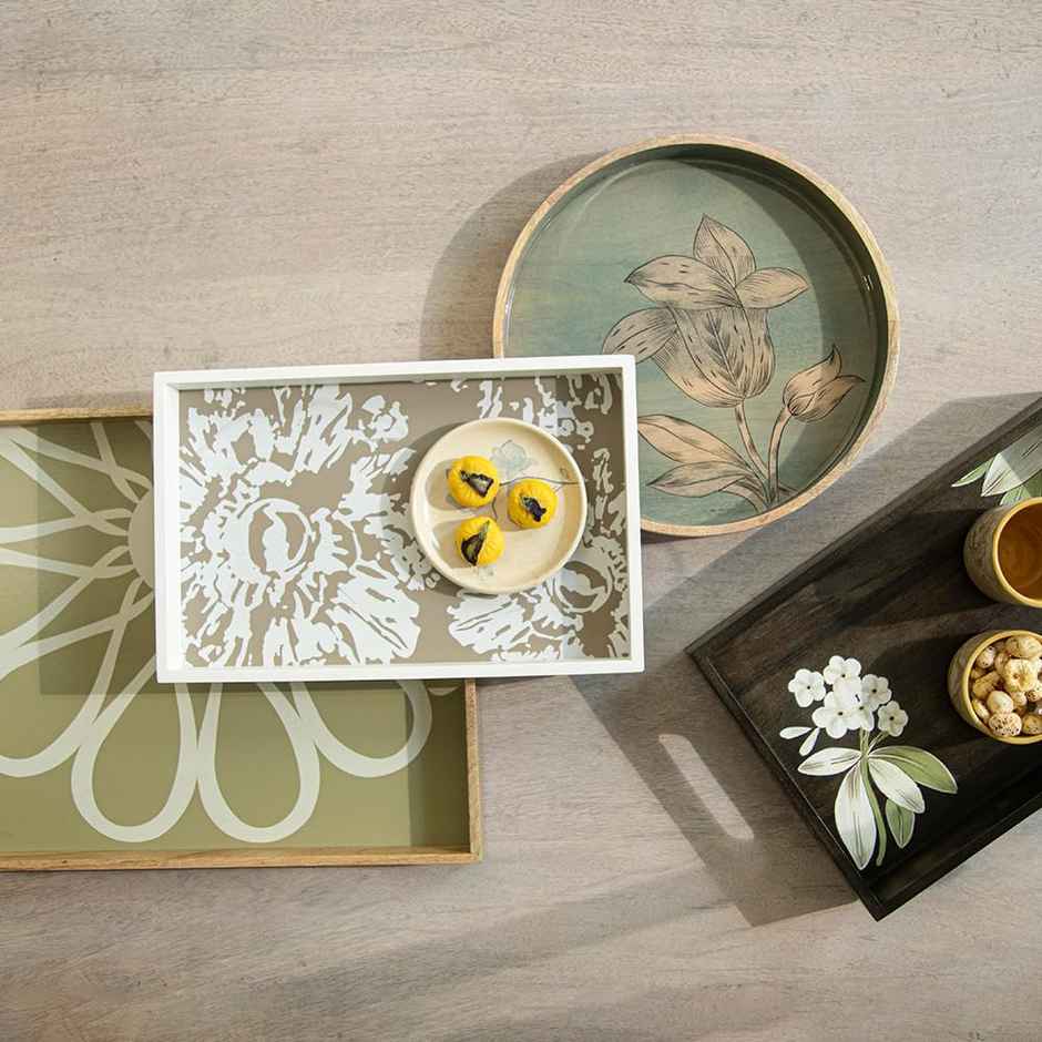 Ellementry Shade of Grey Wooden Tray