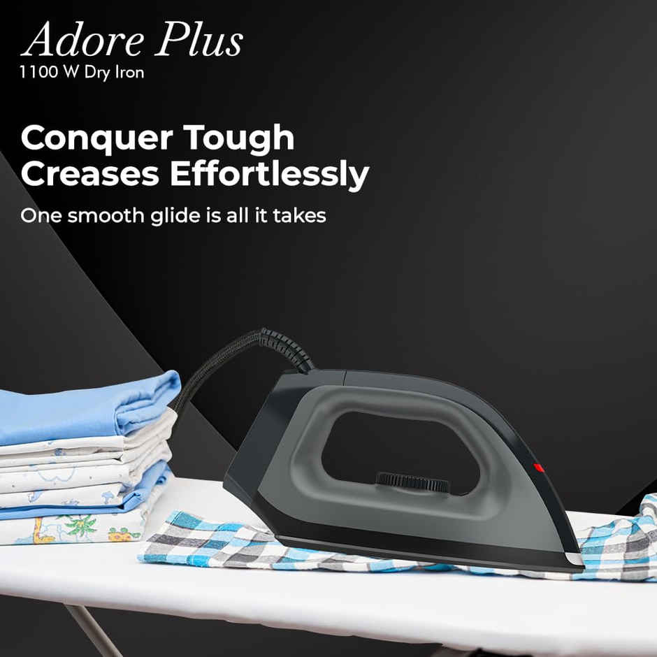 Havells Dry Iron Adore Plus 1100 Watts | Iron Press, Greblon Non Sick Soleplate