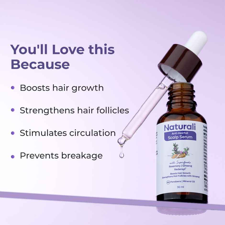 Naturali Anti Hairfall Serum|Scalp Serum|Hairfall Control Serum