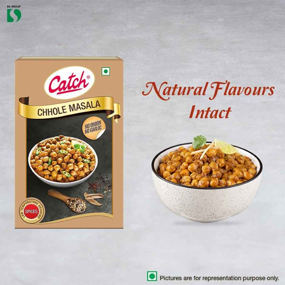 Catch Chhole Masala (100g) & Freshcon Cooked Kabuli Chana | Chickpeas (250g) Combo