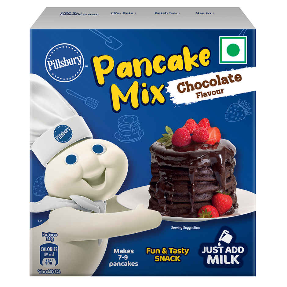 Pillsbury Chocolate Flavour Pancake Mix 2-Minute Pancake Mix For Kids