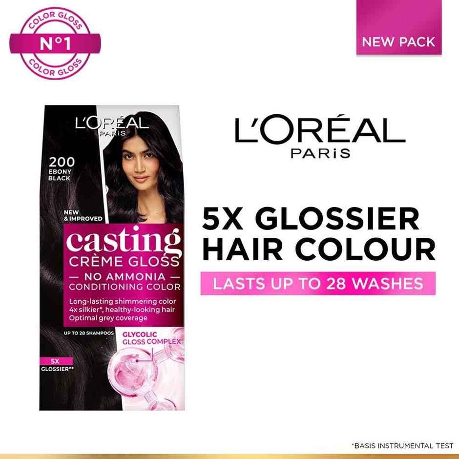 L'Oreal Paris Casting Creme Gloss 200 Ebony Black