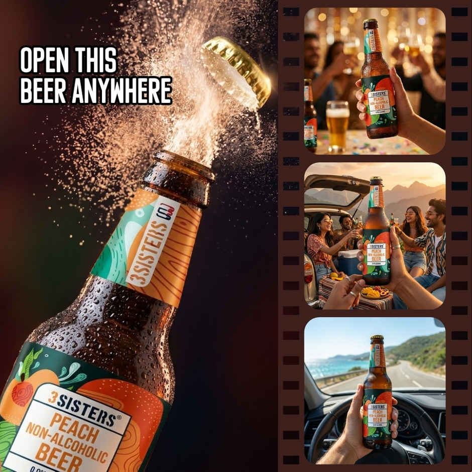 3 Sisters Peach Non Alcoholic Beer