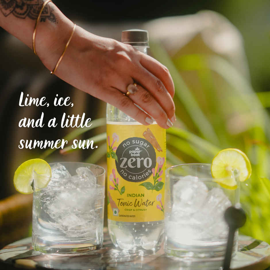 Paper Boat Zero Sugar Indian Tonic Water | Sugar Free Cocktail Mixer Combo         