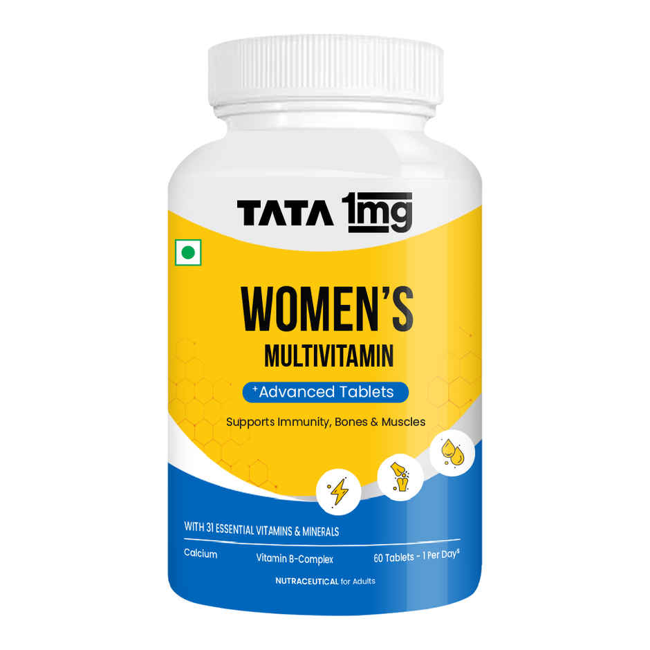 Tata 1mg Women'S Multivitamin VEG Tablet Pack Of 60 Tablets