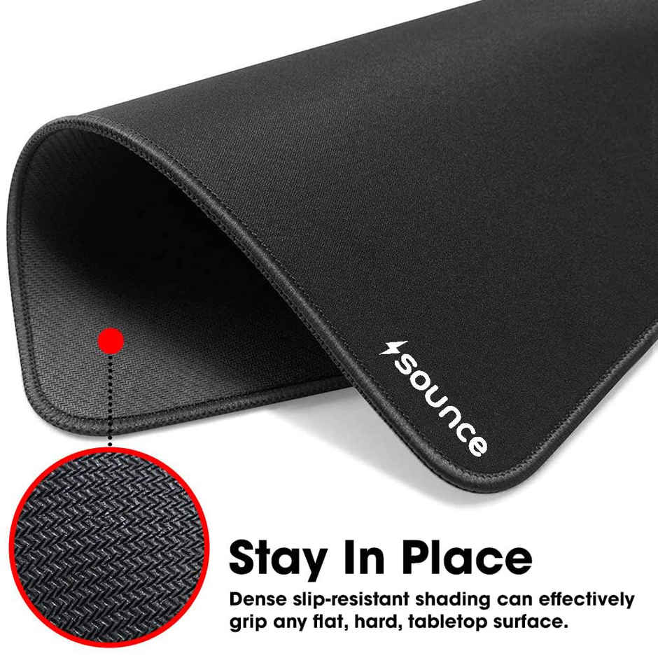 Sounce Mouse Pad With Superior Micro-Weave Cloth, Extended Desk Mousepad