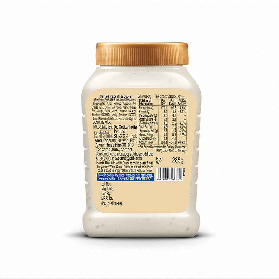 Dr.Oetker Pasta & Pizza White Sauce