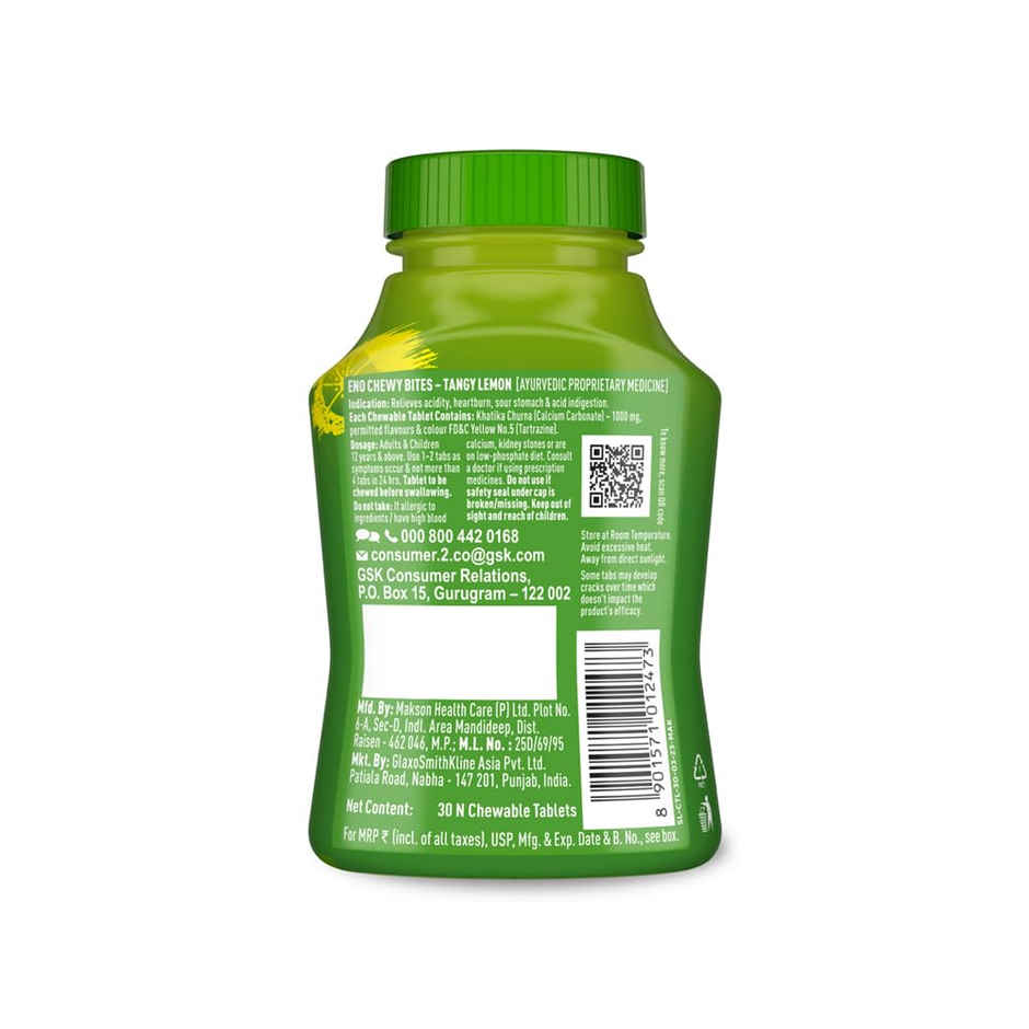 Eno Chewy Bites - On-The-Go Acidity Relief, Tangy Lemon Flavour