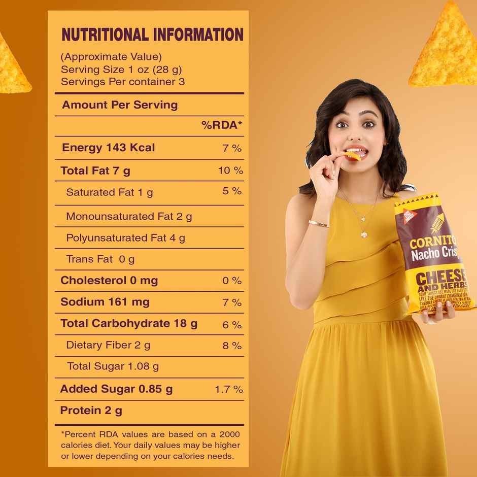 Cornitos Cheese & Herbs Nachos Chips