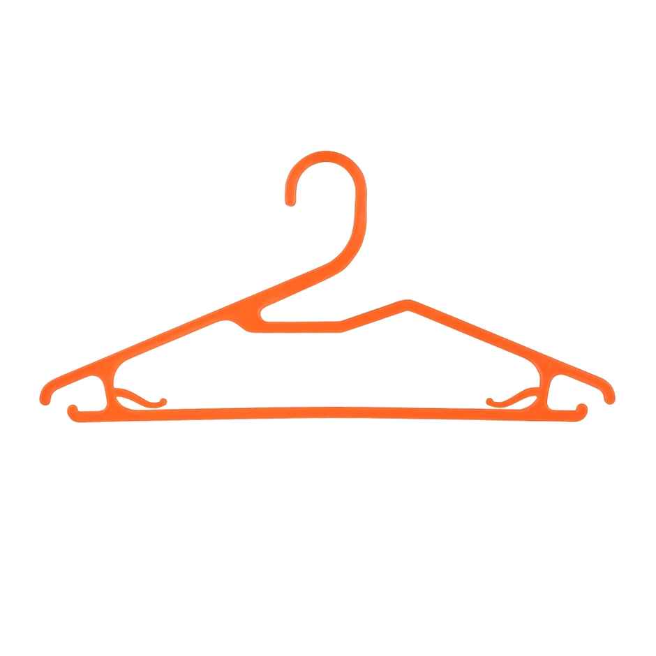 Sinco Super Plastic Cloth Hanger - Pack of 3 pcs - Orange