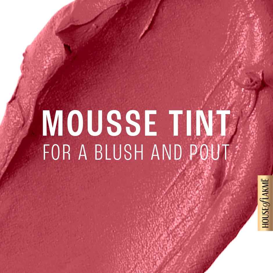 Lakme Double Duty Lip & Cheek Mousse Matte Lipstick & Soft Blush - Rose Touch