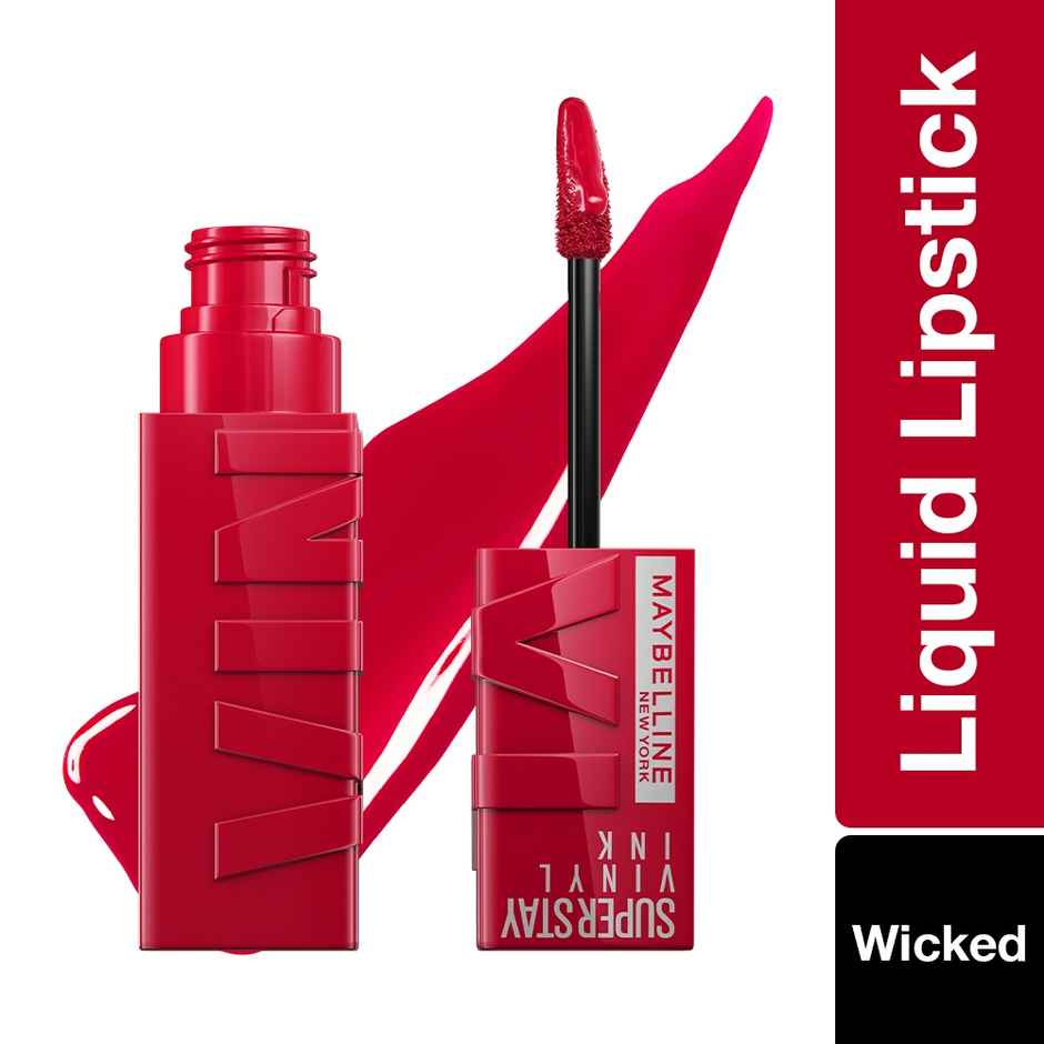 Maybelline Superstay Vinyl Ink Liquid Lipstick | Wicked |16 HRs | Enriched With Vitamin E & Aloe