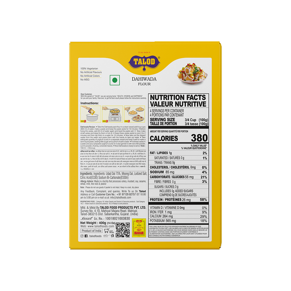 Talod Dahiwada Flour Healthy and Tasty