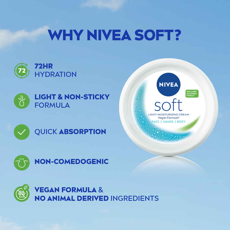 Nivea Soft Moisturizer Pack of 2