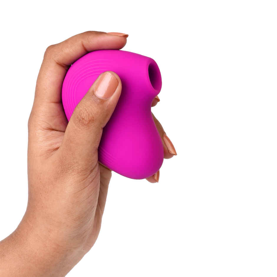 That Sassy Thing Lit Personal Massager With Suction Tech For Women - Hot Pink