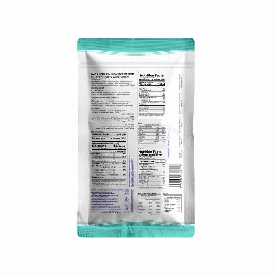 CHARLIEE Bajra Methi Khakhra