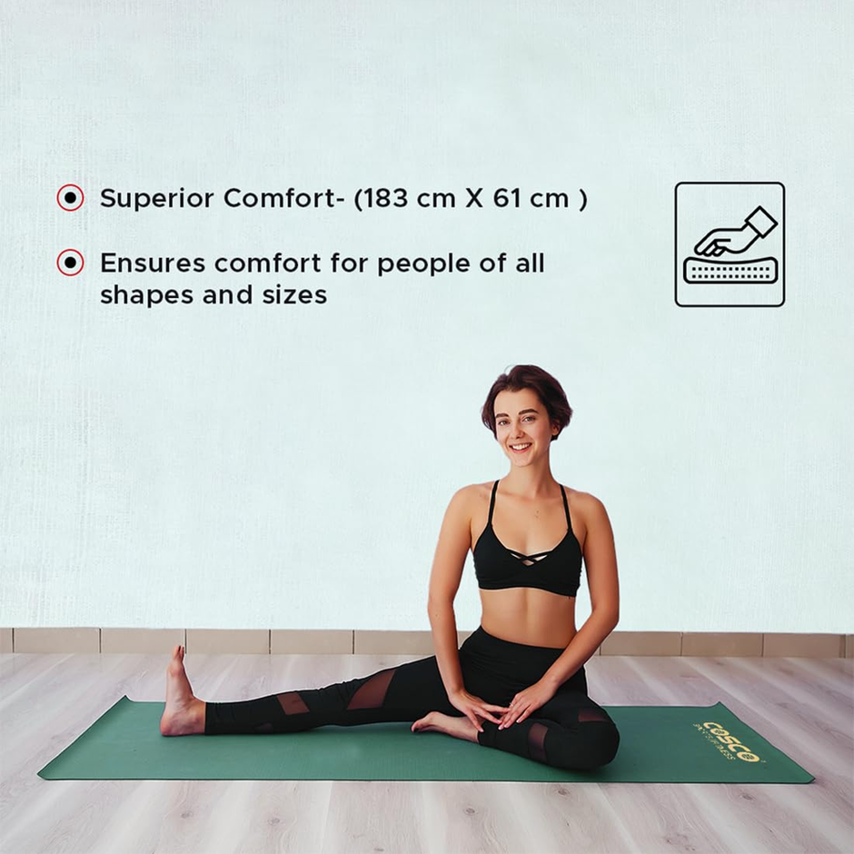 Cosco Yoga Mat Chakra-4Mm 1.00 Piece|Made In India