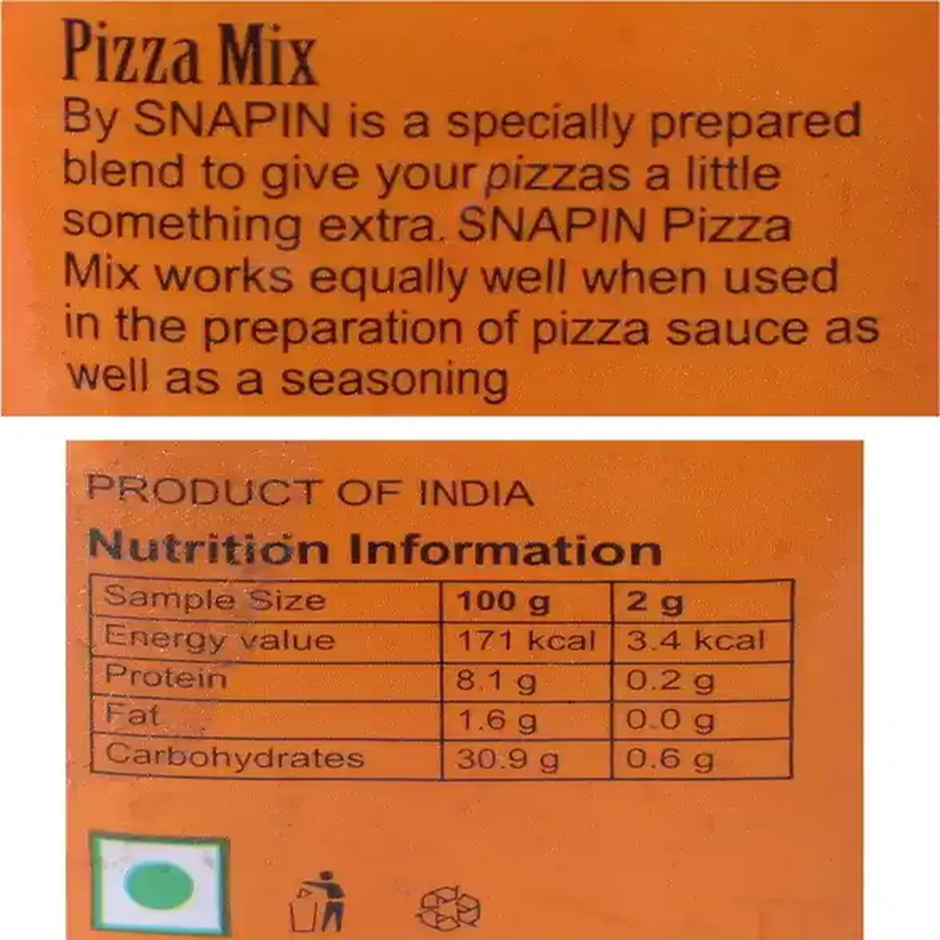 Snapin Pizza Oregano Seasoning Mix