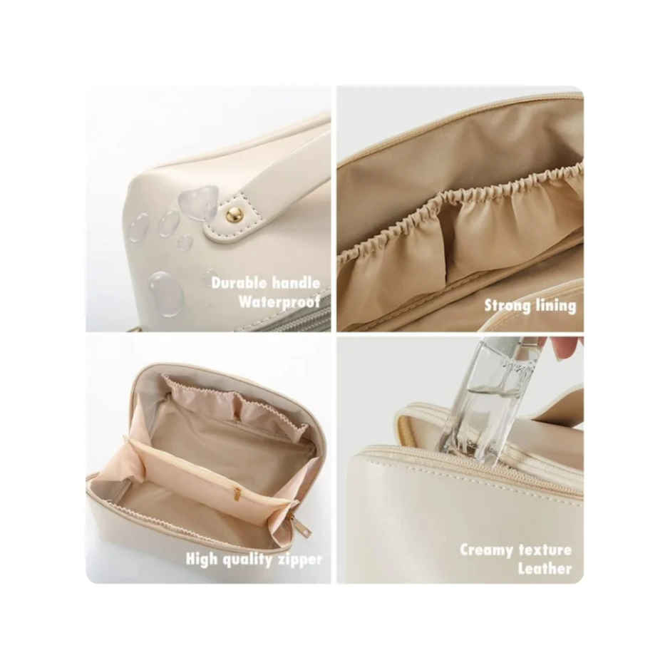 Zedak Makeup Storage Travel Pouch | Beige