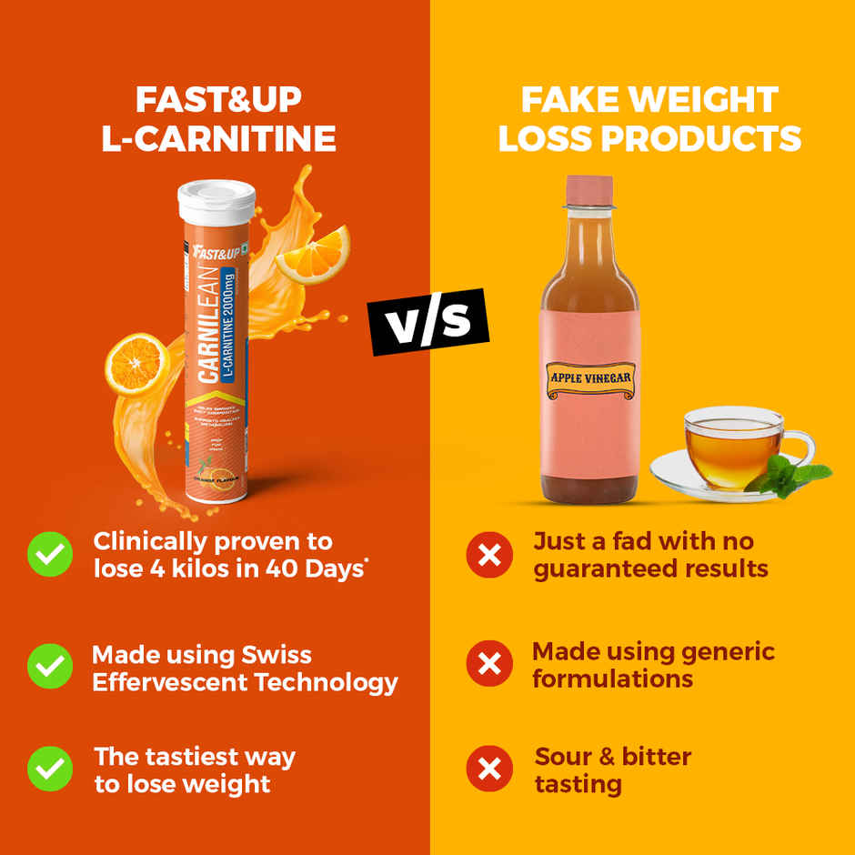 Fast&up Carnilean L-Carnitine Orange Flavour