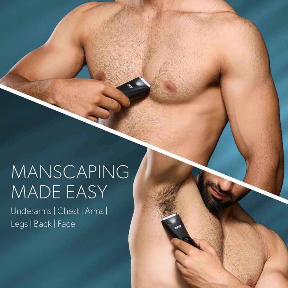 Zlade Ballistic TURBO 3.0 Full-Body Manscaping Trimmer for Men | Beard, Body & Balls