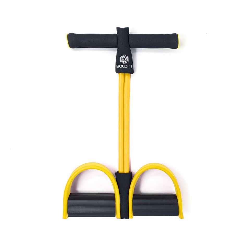 Boldfit Rubber Tummy Trimmer For Waist Fat Buster Abs Exercise - Yellow