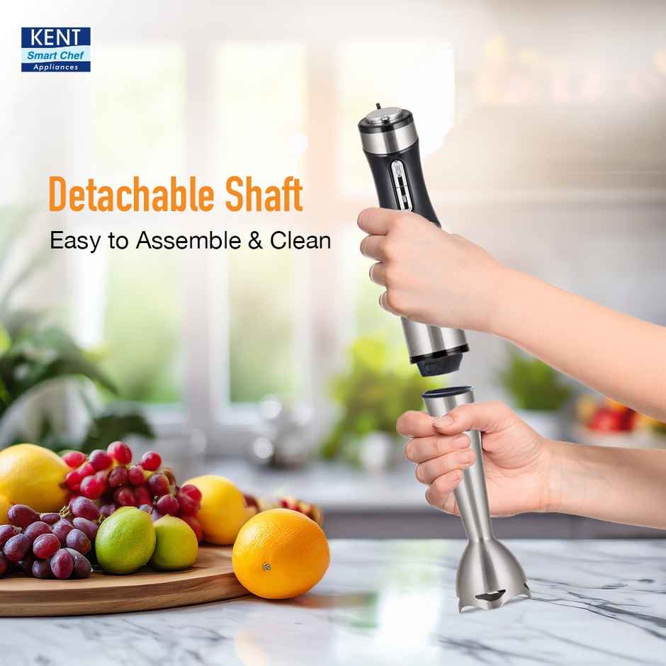 Kent 16044 Hand Blender Stainless Steel 400W | Variable Speed Control | Low Noise Operation