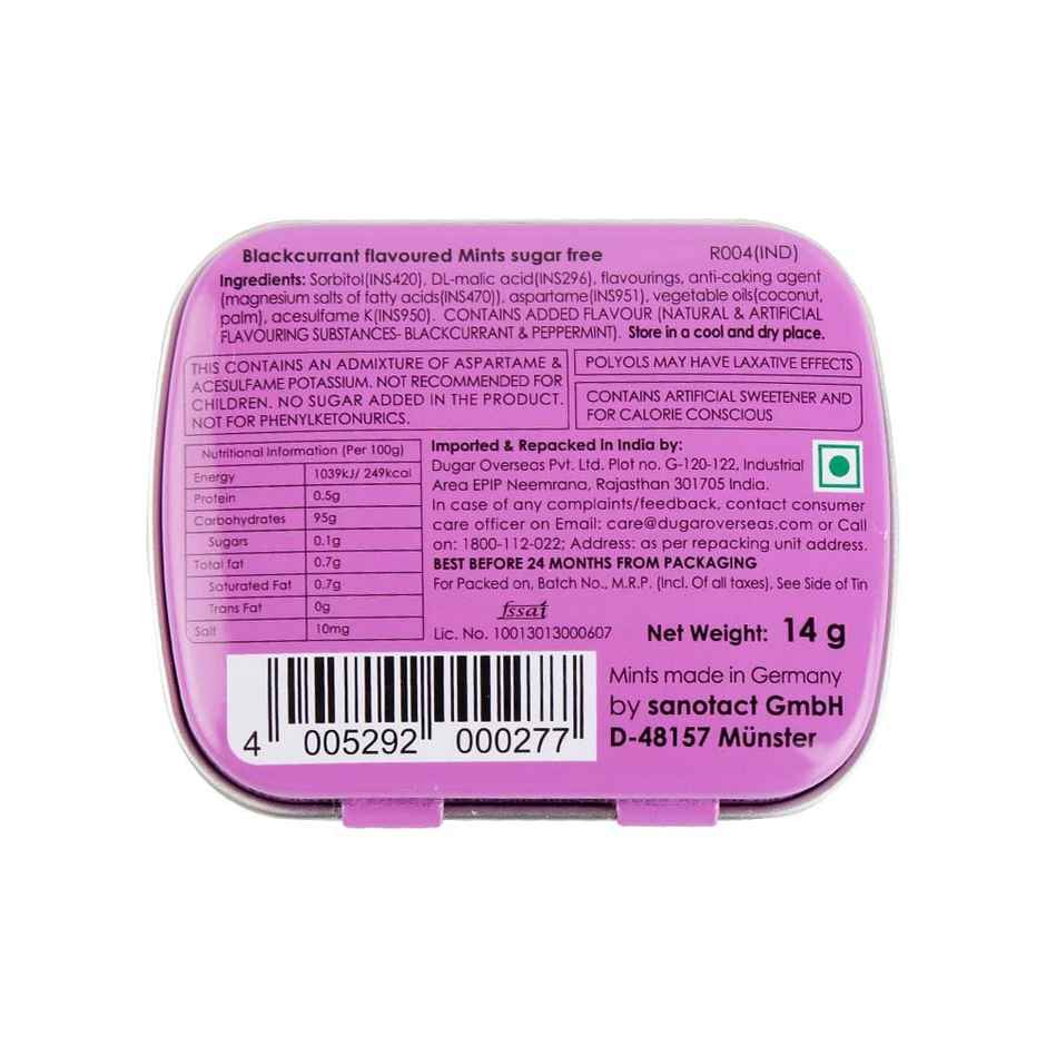 Impact Sugar Free Mints Black Currant
