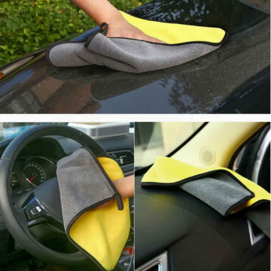 SE7EN Microfiber Cleaning Cloth - 600 GSM Ultra Soft Absorbent Cleaning Towel | 40 x 60 cm