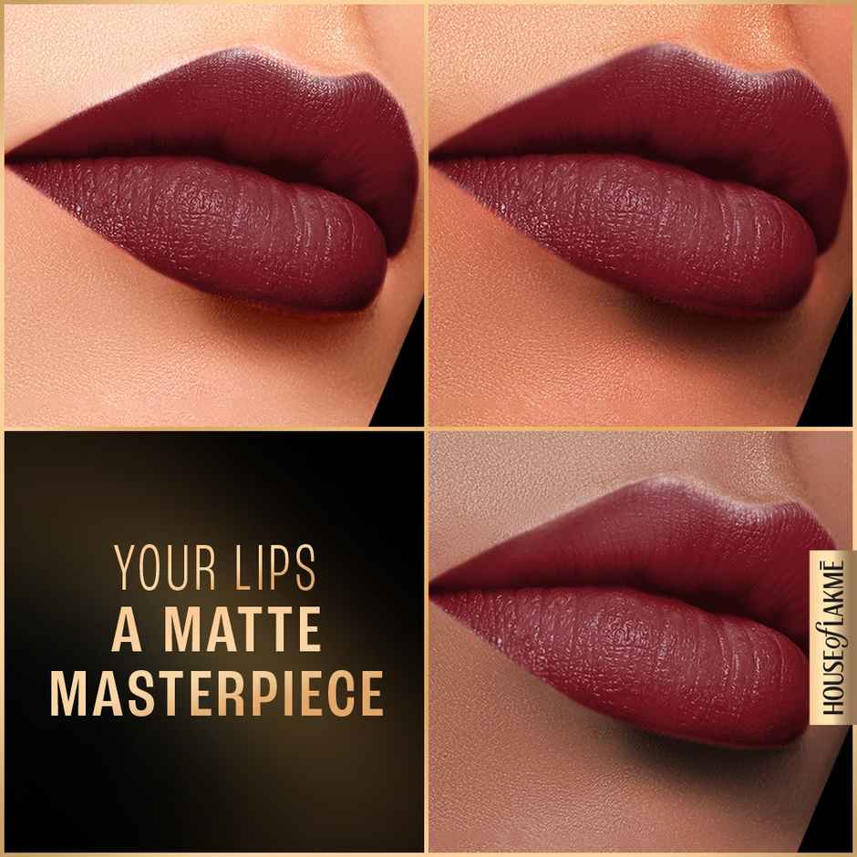 Lakme Forever Matte Liquid Lip, 16hr Lipstick, Lightweight & transferproof | Crimson Rose
