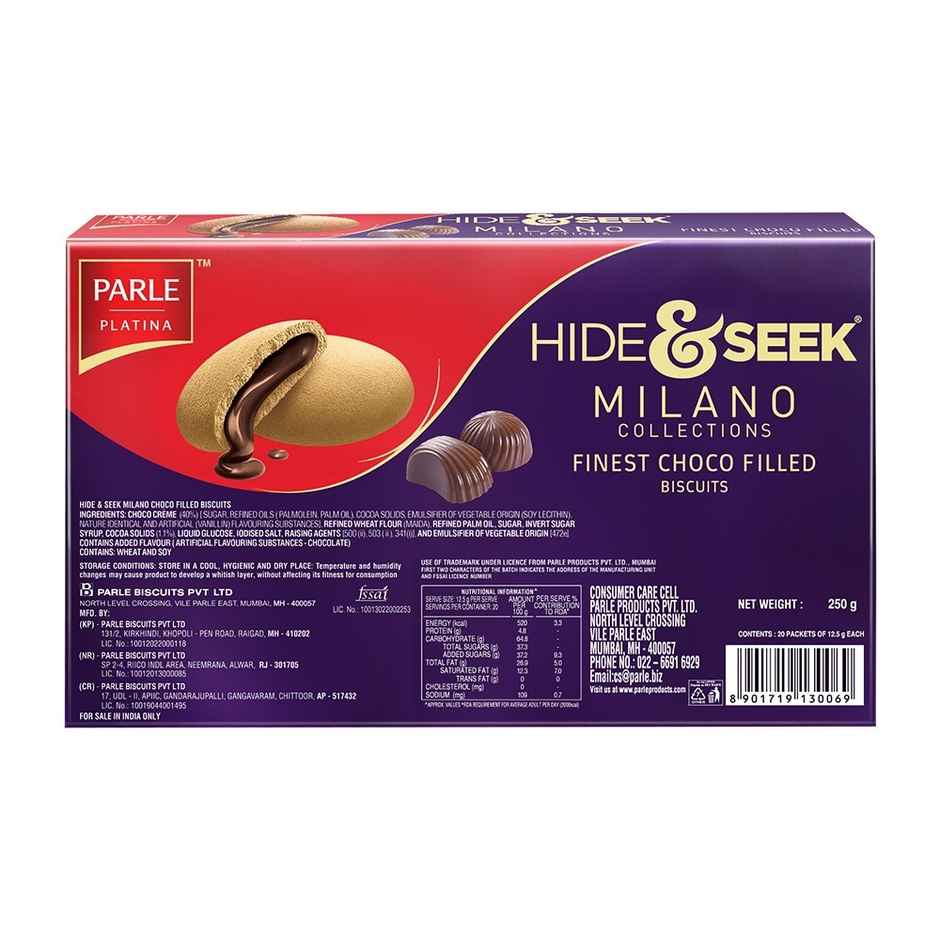 Parle Hide & Seek Milano Centre Filled Choco Cookies