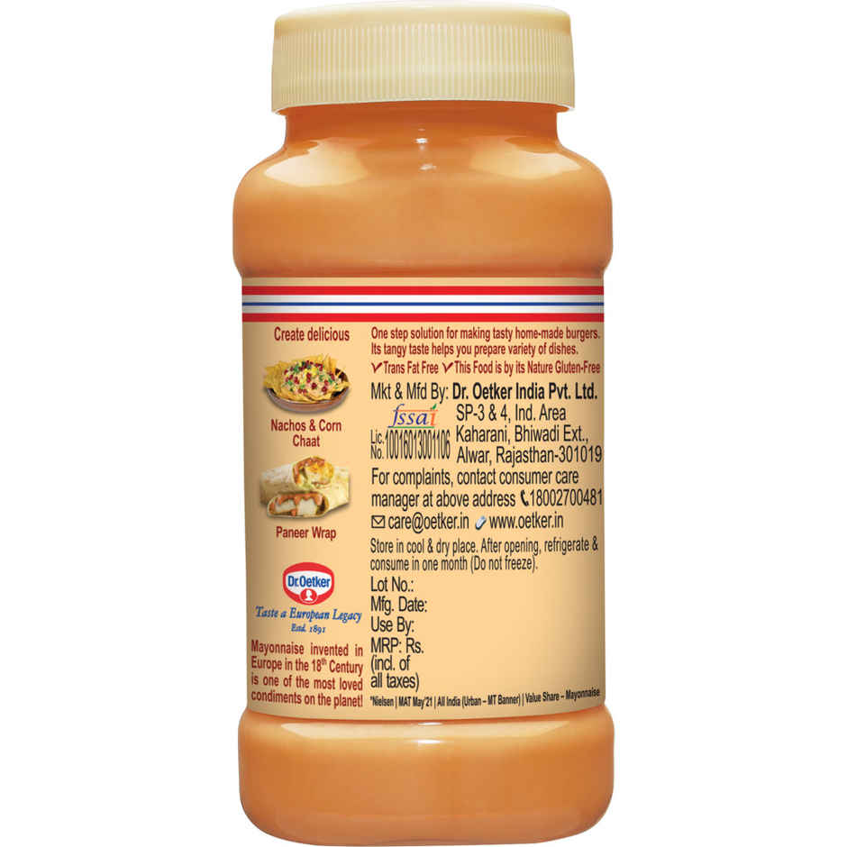 Dr. Oetker Fun Foods Veg Mayo Burger