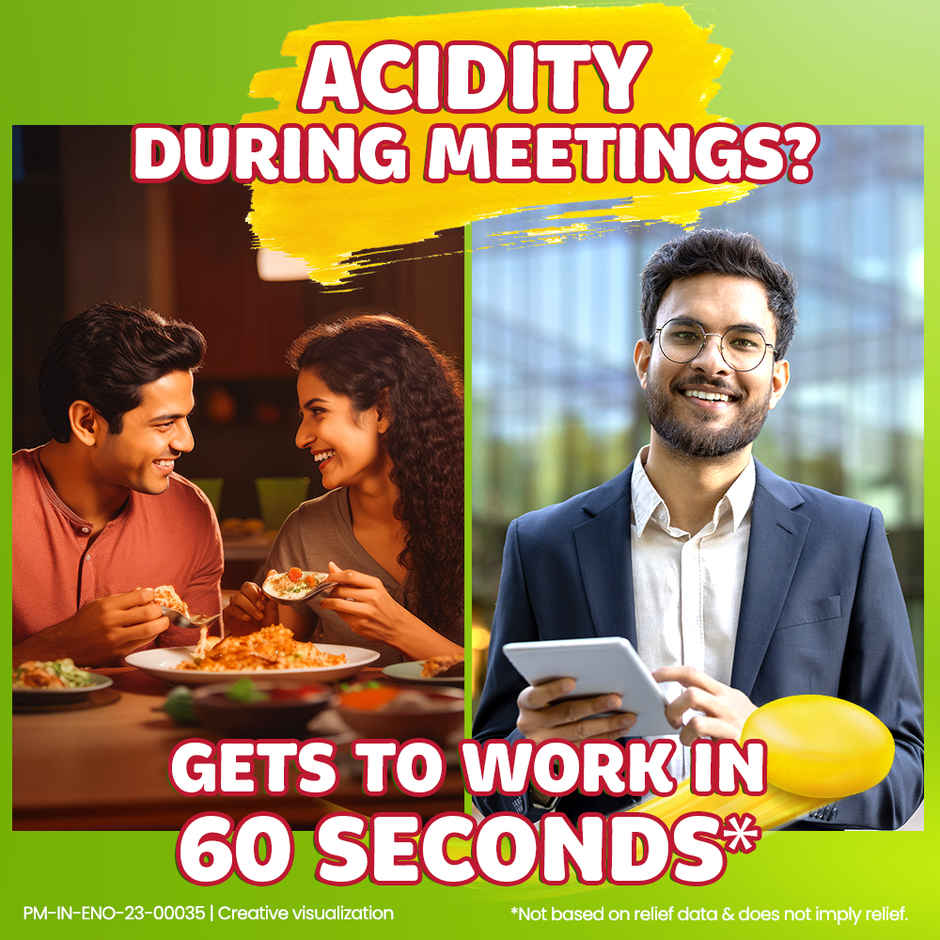 ENO Chewy Bites Tasty Chewable Antacid For Gentle & Effective Relief From Acidity Zesty Orange Combo  