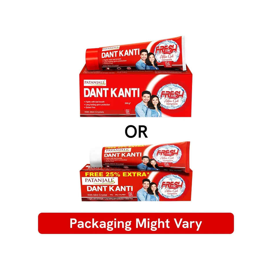 Patanjali Dant Kanti Fresh Active Gel Toothpaste