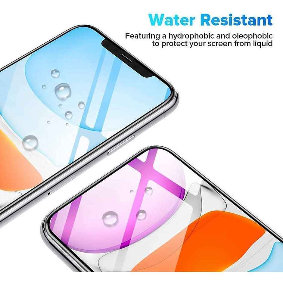 Techvor Tempered Glass for iPhone 11 / iPhone XR With Easy Installation Kit for Smartphone