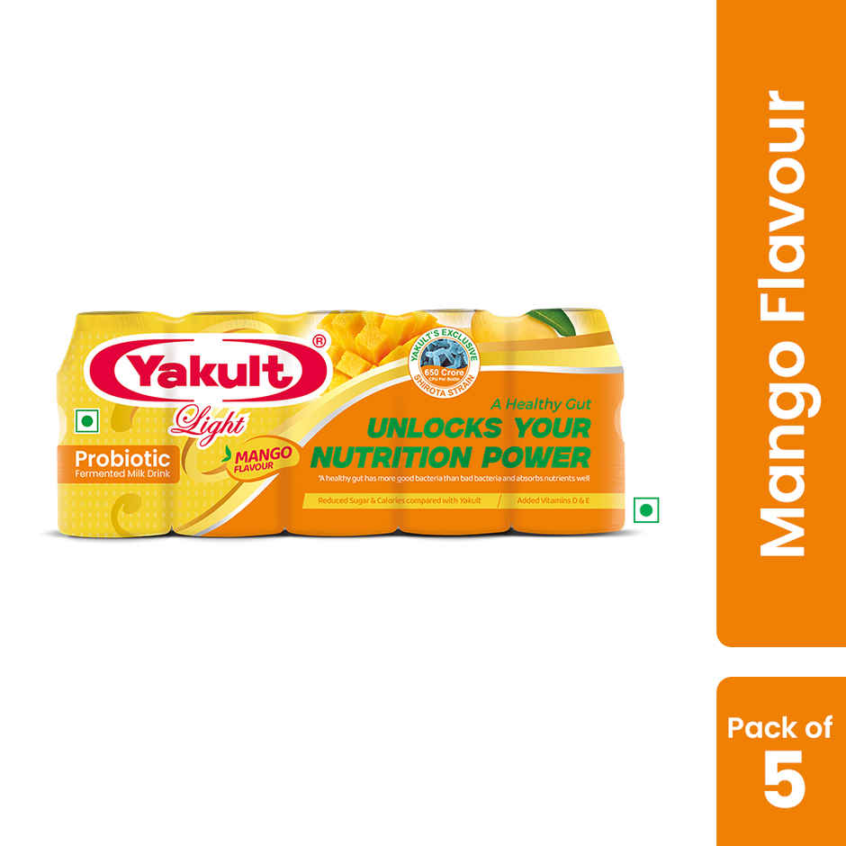 Yakult Light Mango Probiotic Fermented Milk Drink