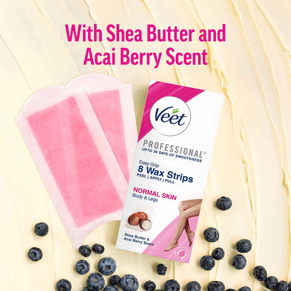 Veet Professional Waxing Strips Kit For Normal Skin | 20 Strips