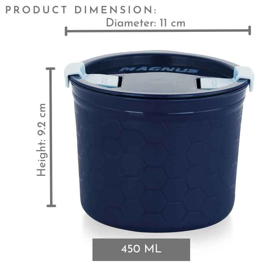 Magnus Microwave Steam Lock Deep Container - Blue/Black