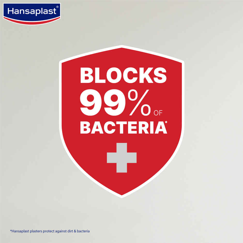 Hansaplast Antiseptic Elastic Bandage | Blocks 99% of Bacteria | 3X Strechable | Water Repellant