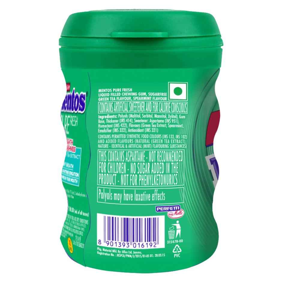 Mentos Pure Fresh Sugarfree Chewing Gum Bottle