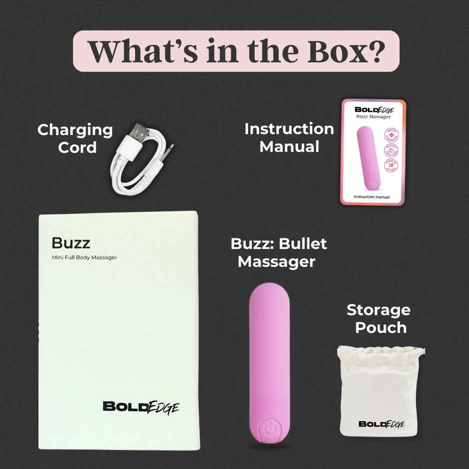 Boldedge Buzz Mini Bullet Personal Mssager - Pink