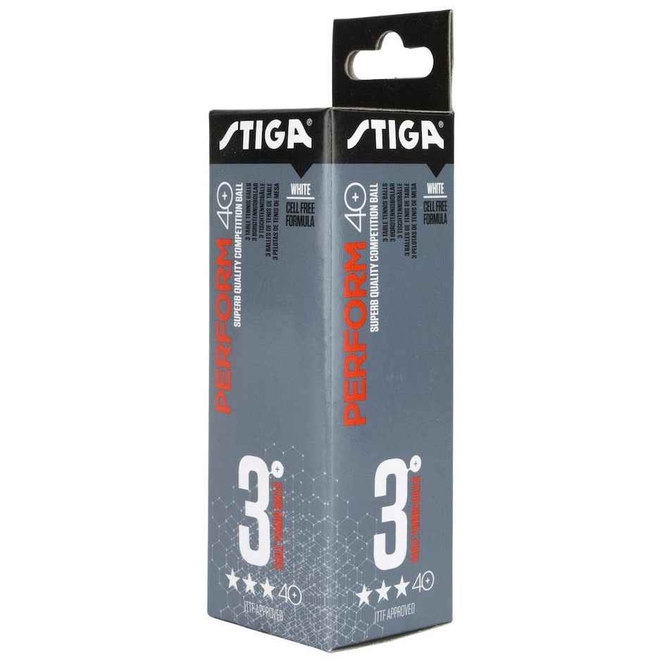 Stiga Perform White Plastic Table Tennis Ball - High Performance