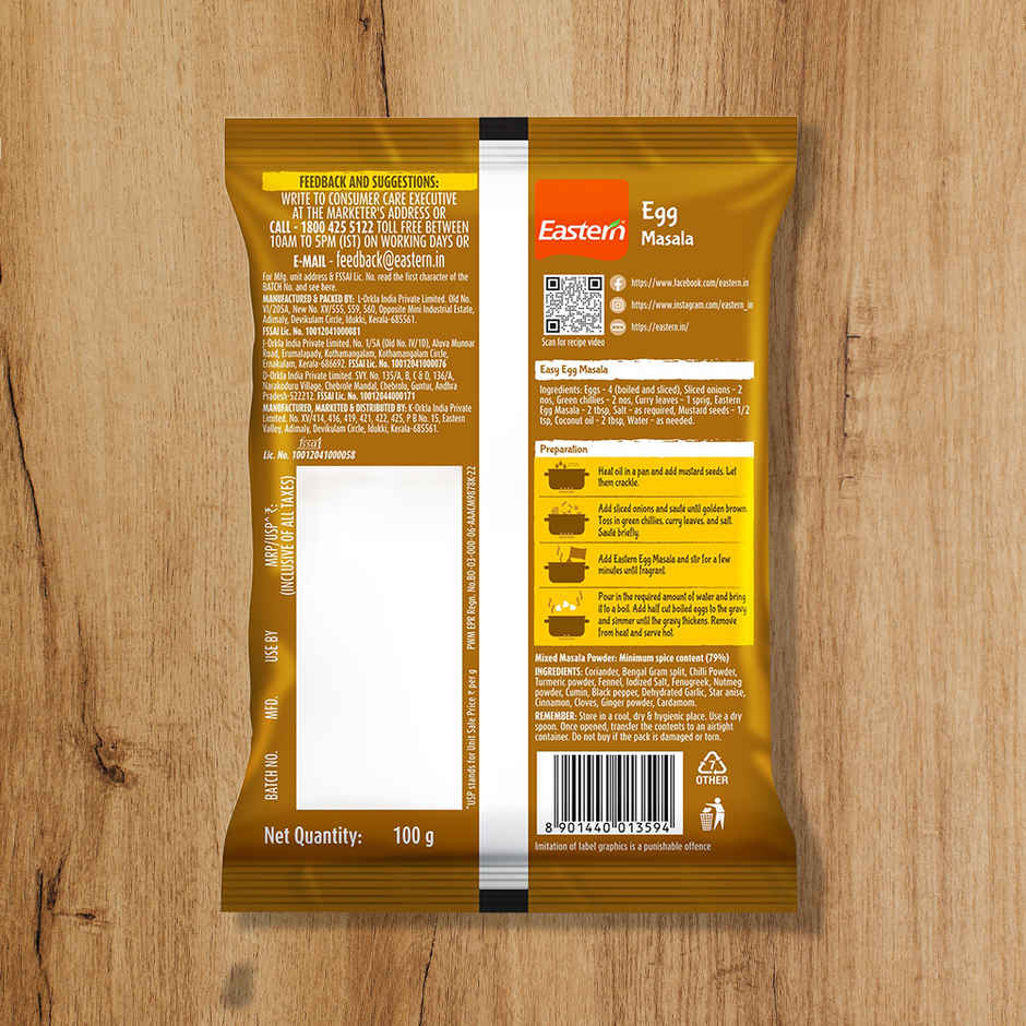 Eastern Egg Masala