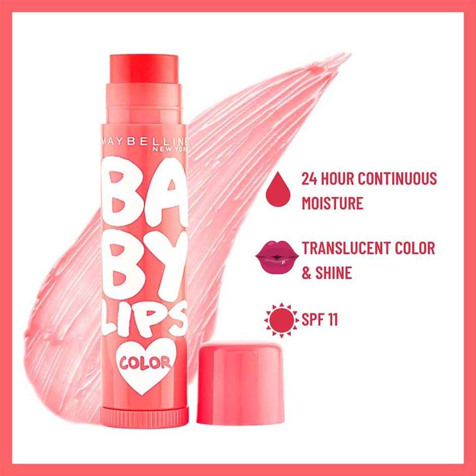 Maybelline New York Baby Lips Color Lip Balm with SPF 11 Up To 24H Moisture - Cherry Kiss