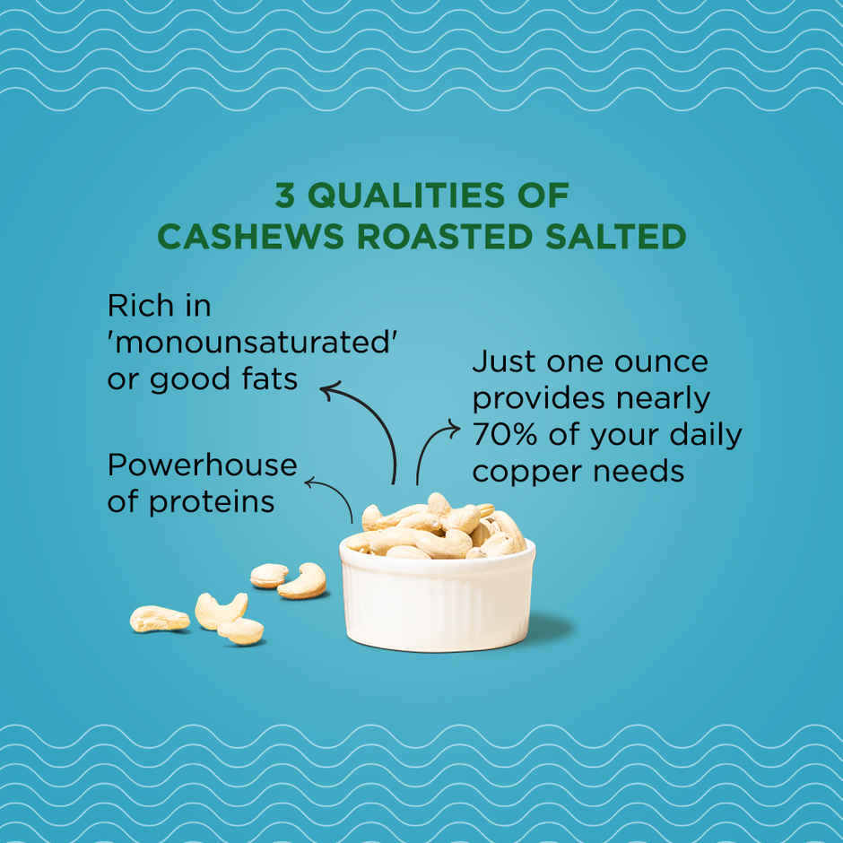 Nutty Gritties Roasted Cashews - Lightly Salted, Zero-Oil, Crunchy