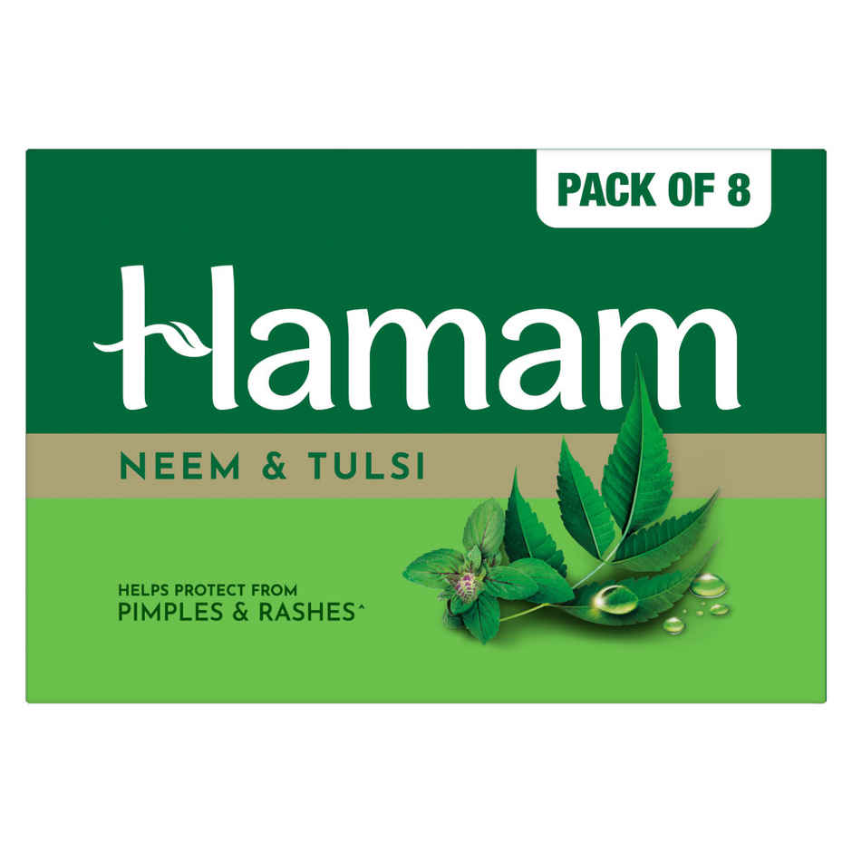 HAMAM 100% Pure Neem Oil Soap Pack of 8