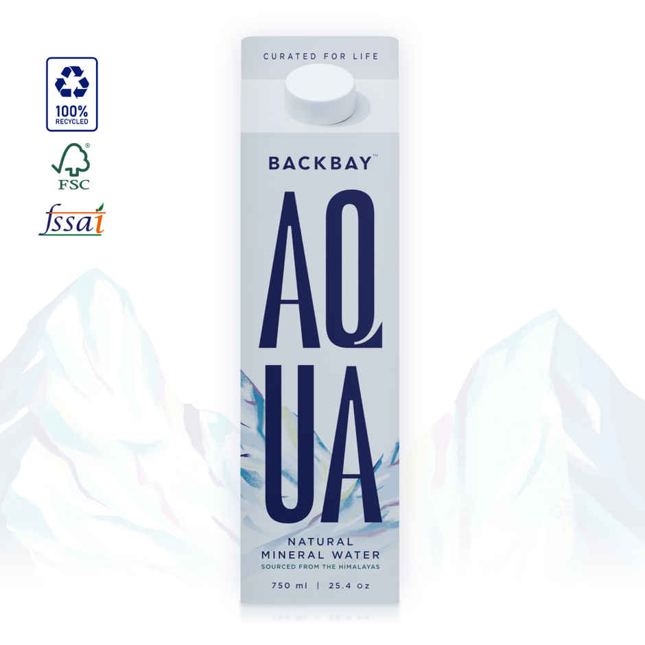 Backbay Aqua Himalayan Mineral Water | Naturally Occurring Electrolytes | Eco-Friendly | Hydrating