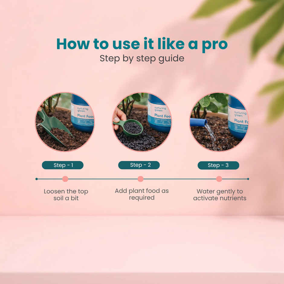 Nurturing Green - Plant Food | 100gm | Growth Supplement | Fertillizer for Soil and Plant Care